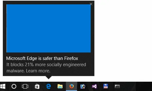 microsoft edge adware popup notifications in windows